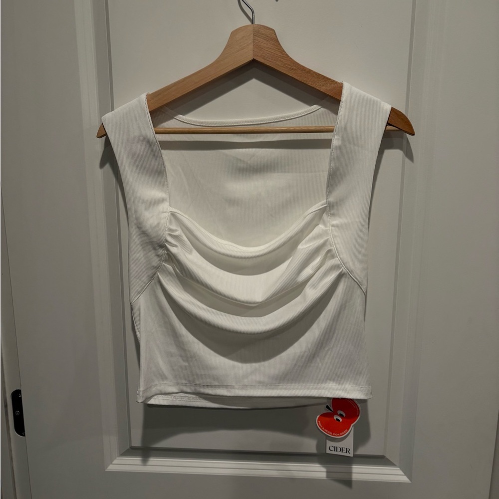 Cider White Crop Top